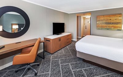Day use room with work desk at DoubleTree By Hilton Tulsa - Warren Place.