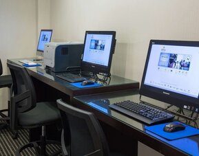 Business center available at Hilton Chicago-Northbrook.