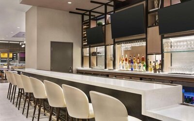Hotel bar at Hilton Garden Inn Nashville West End Avenue.