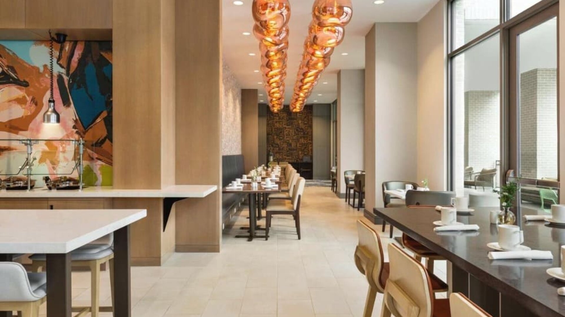 Dining area at Hilton Garden Inn Nashville West End Avenue.