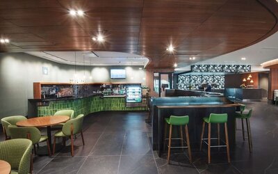 Breakfast area at Hilton Birmingham At UAB.