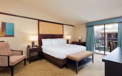 Day use room with balcony at DoubleTree By Hilton Orlando At SeaWorld.
