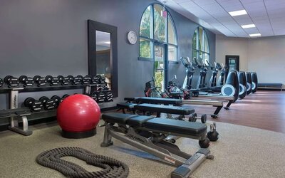 Fitness center at DoubleTree By Hilton Orlando At SeaWorld.