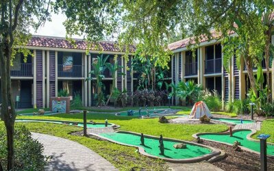 Mini putt-putt course at DoubleTree By Hilton Orlando At SeaWorld.