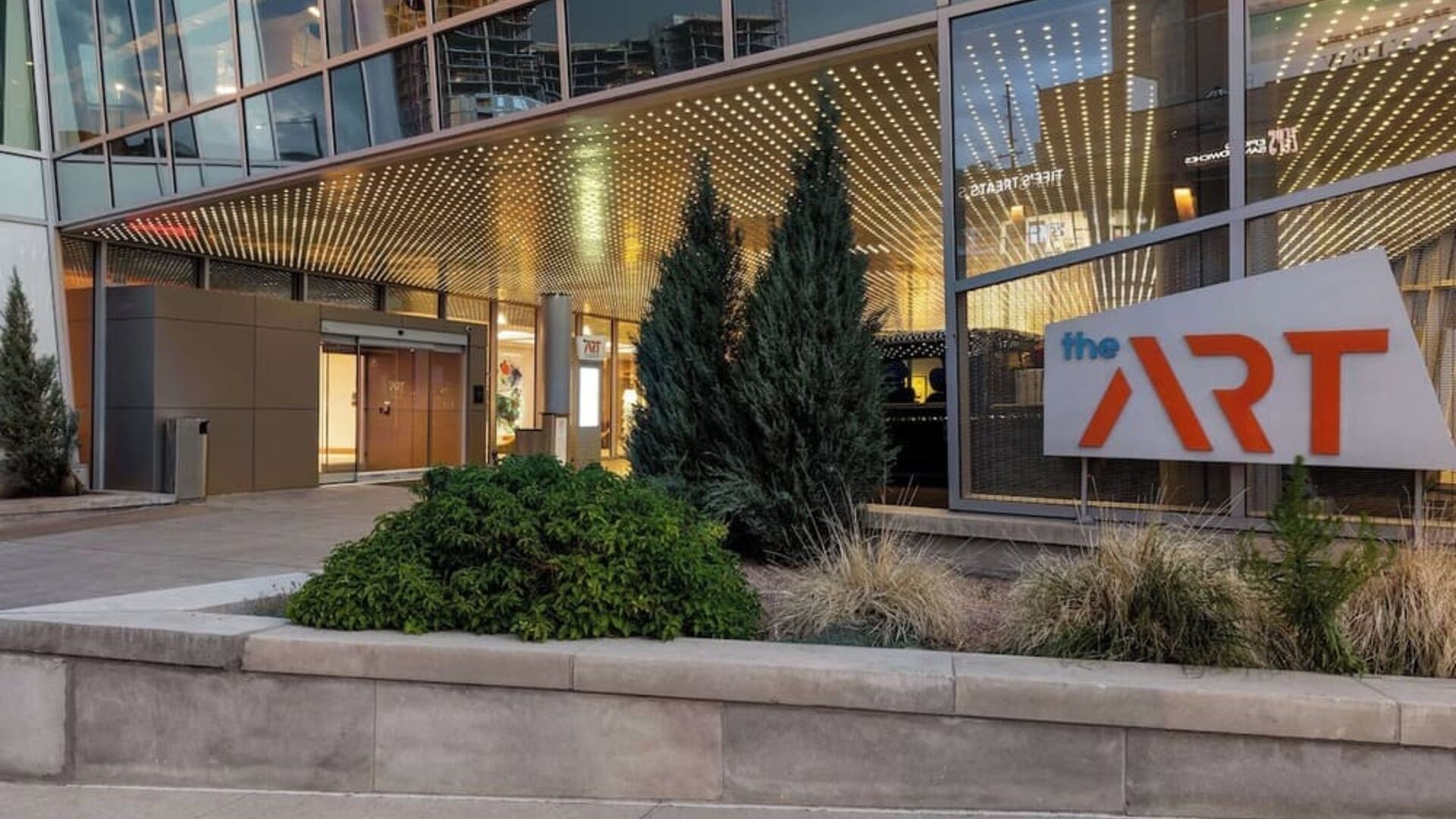 Entrance at The Art Hotel Denver.