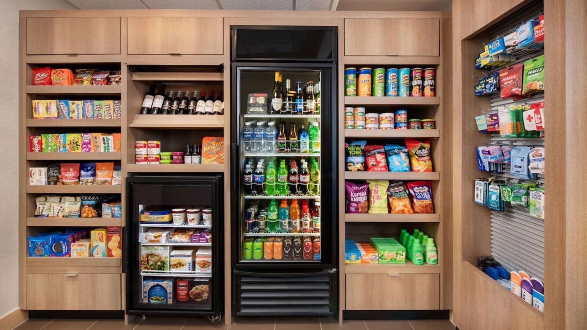 Snack bar at Sonesta ES Suites Atlanta Alpharetta North Point Mall.