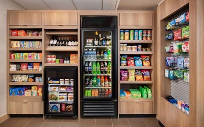 Snack bar at Sonesta ES Suites Atlanta Alpharetta North Point Mall.