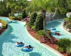 Refreshing lazy river at Hilton Orlando.
