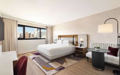 King suite at Hyatt Regency New Brunswick.