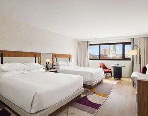 Queen beds at Hyatt Regency New Brunswick.