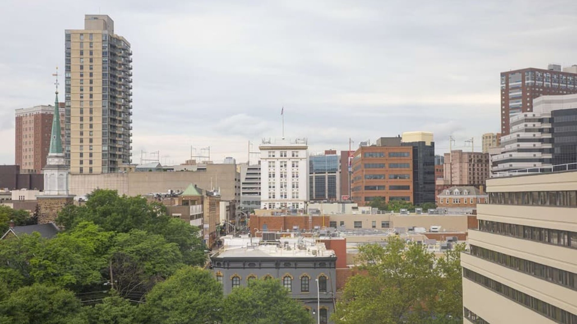 City views at Hyatt Regency New Brunswick.