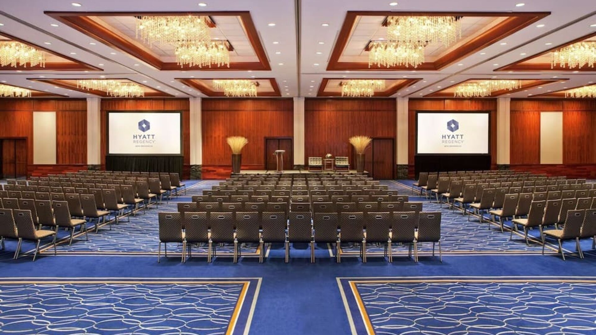 Conference room at Hyatt Regency New Brunswick.