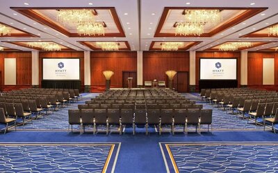 Conference room at Hyatt Regency New Brunswick.