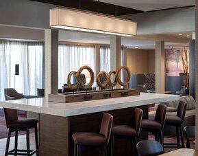 Lobby workspace at Sonesta Select Los Angeles LAX El Segundo.