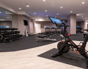 Fitness center at Hilton Crystal City At Washington Reagan National Airport.