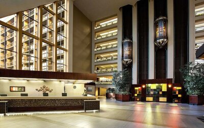 Lobby area at Hilton Bellevue.