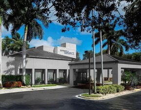 Entrance at Sonesta Select Boca Raton.