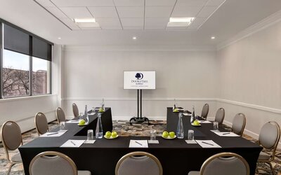 Bright and spacious meeting room at DoubleTree By Hilton Canton Downtown.