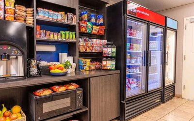 Convenience store at Sonesta Simply Suites Salt Lake City Airport.
