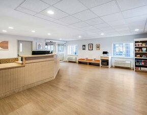 Reception at Sonesta Simply Suites Jersey City.