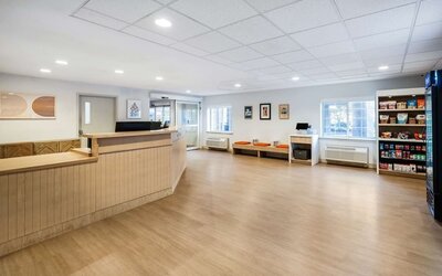 Reception at Sonesta Simply Suites Jersey City.