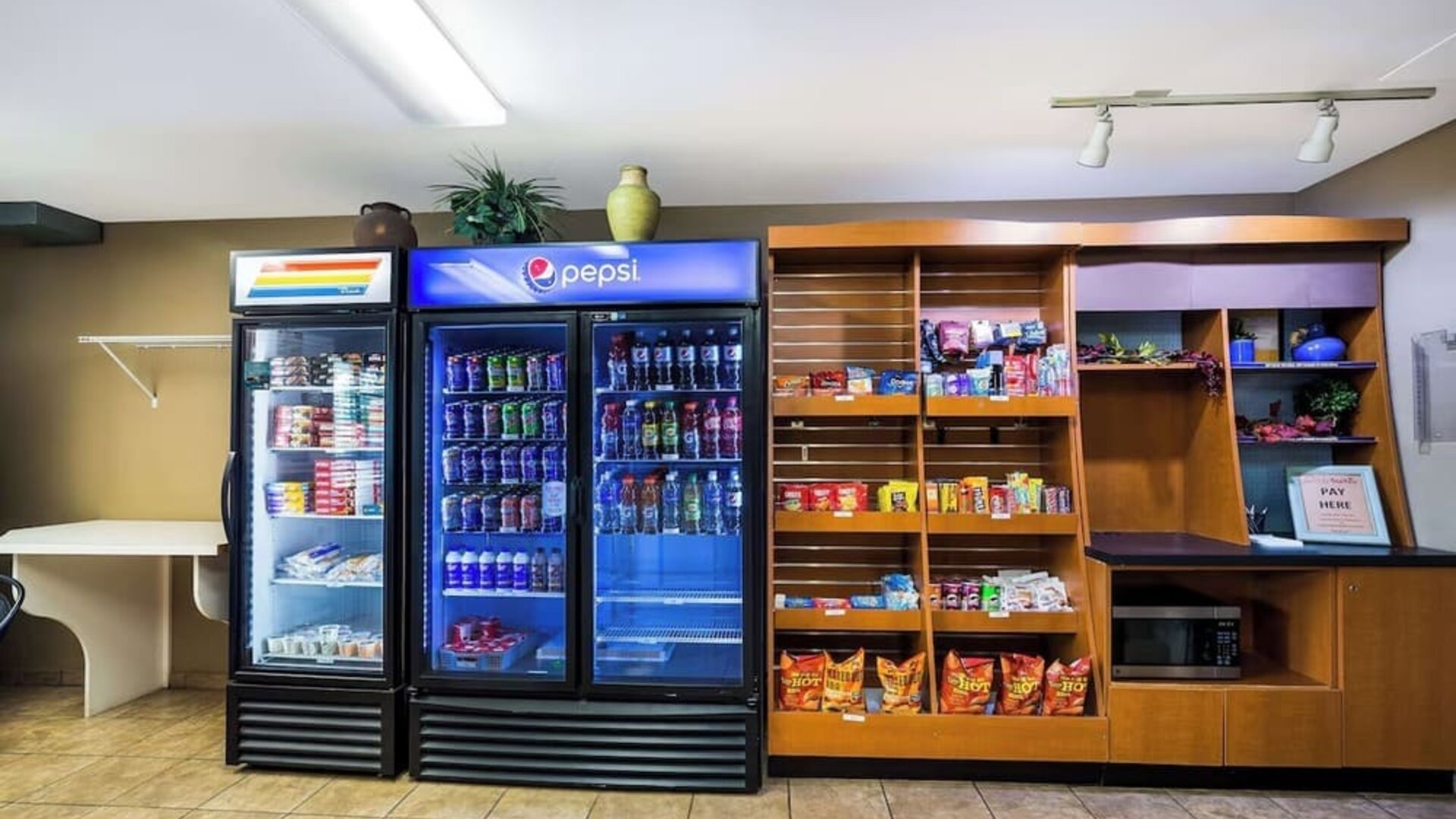 Convenience store at Sonesta Simply Suites St Louis Earth City.