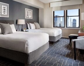 Day use twin room at The Shelburne Sonesta New York.