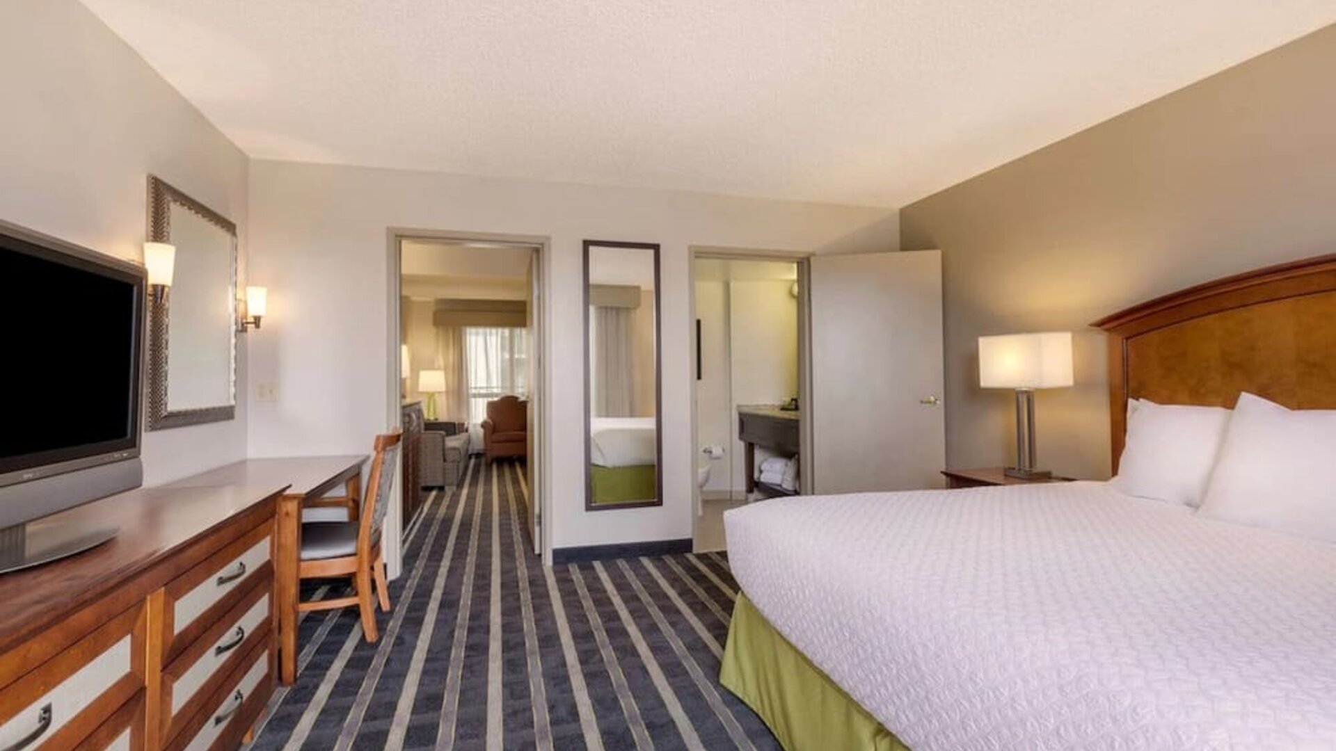 Day use room with living area at Embassy Suites By Hilton San Francisco Airport Waterfront.