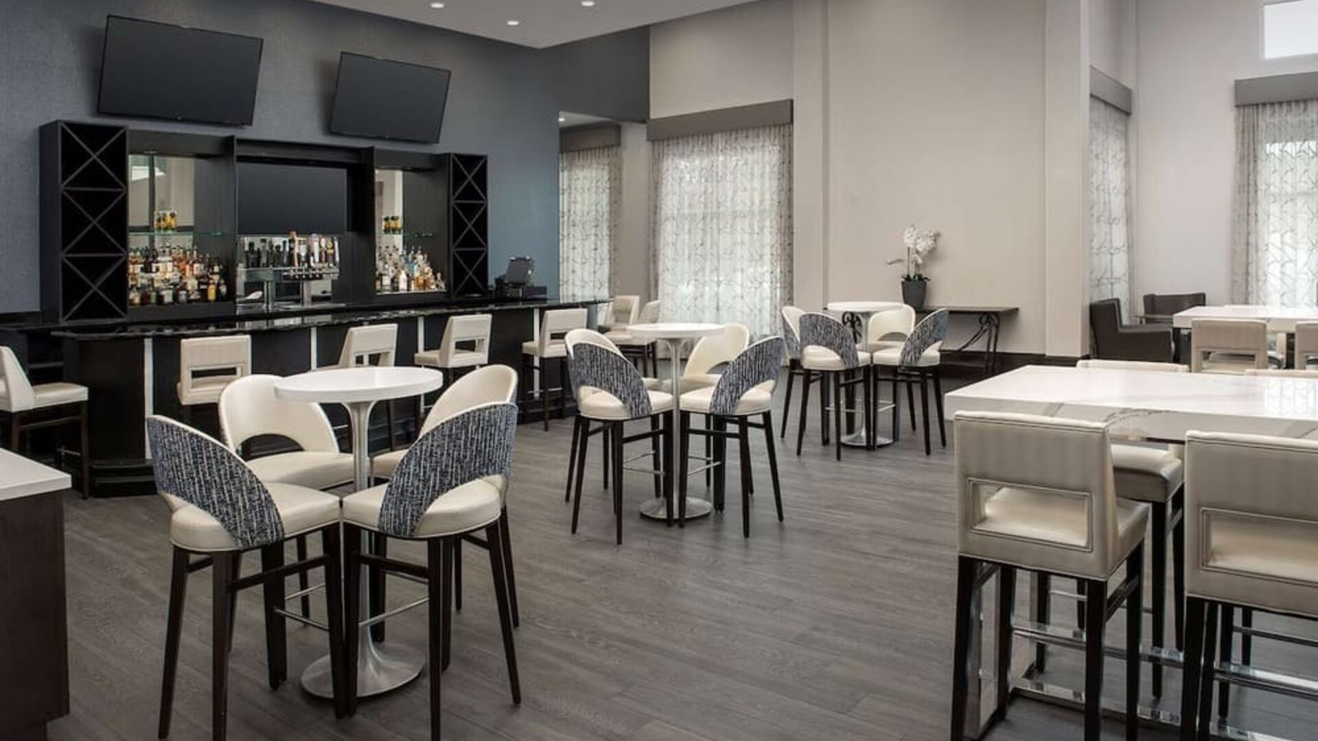 Hotel bar at Embassy Suites By Hilton Birmingham.