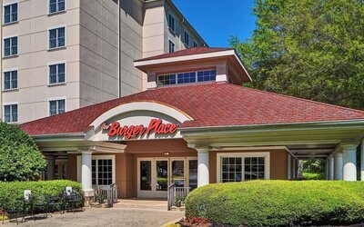 The Burger Place is Sonesta Atlanta Airport South’s on-site restaurant.