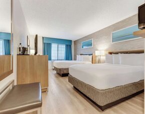 Day use twin room at Sonesta Anaheim Resort Area.
