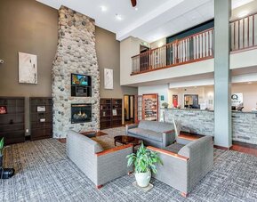 Hotel lobby at Quality Inn & Suites Liberty Lake - Spokane Valley.