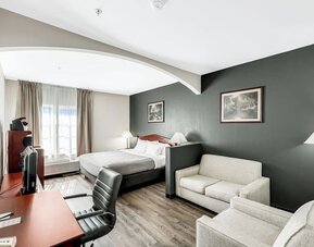 Spacious king suite at Quality Inn & Suites Liberty Lake - Spokane Valley.