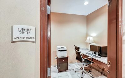 Business center at Quality Inn & Suites Liberty Lake - Spokane Valley.