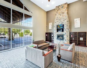 Coworking lounge at Quality Inn & Suites Liberty Lake - Spokane Valley.