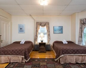 Bright and spacious day use twin room at The Farrington Inn.