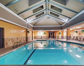 Relaxing indoor pool at DoubleTree By Hilton Tulsa-Downtown.

