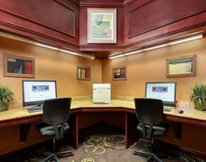 Business center available at Embassy Suites By Hilton Hampton Convention Center.