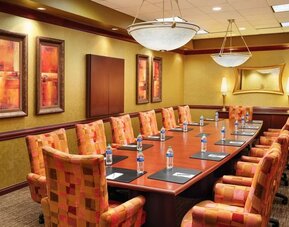 Meeting room at Embassy Suites By Hilton Hampton Convention Center.
