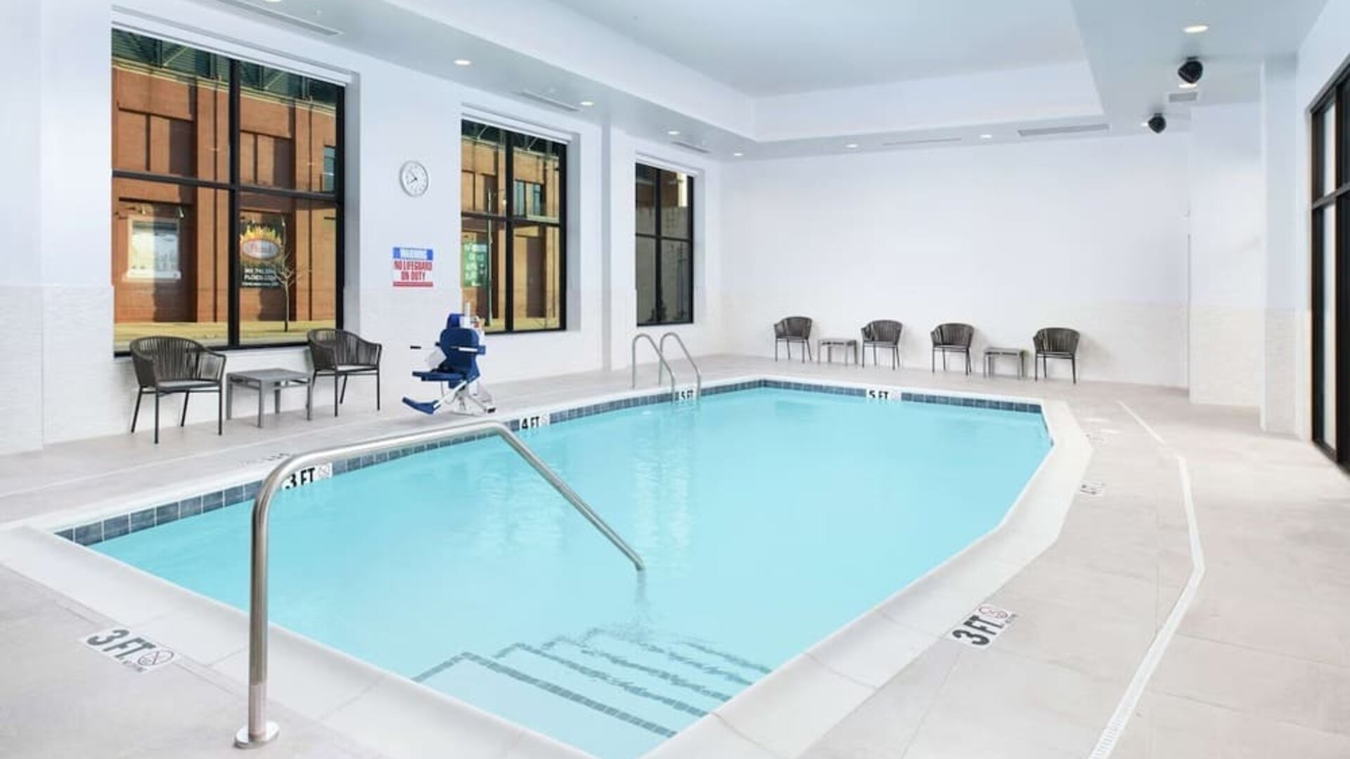 Relaxing indoor pool at Hilton Garden Inn Memphis Downtown.