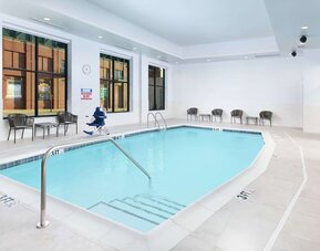 Relaxing indoor pool at Hilton Garden Inn Memphis Downtown.