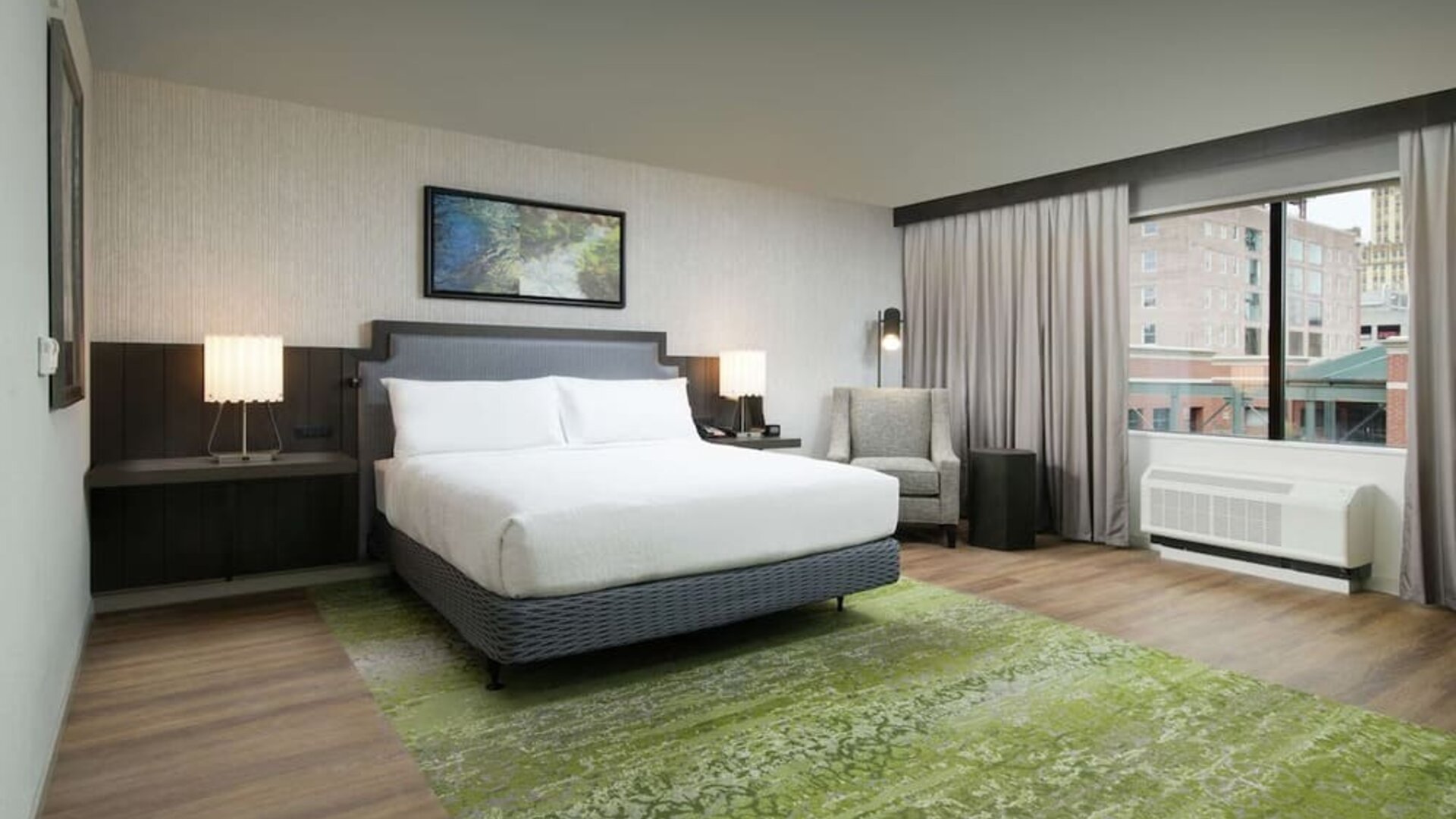 Spacious and comfortable king suite at Hilton Garden Inn Memphis Downtown.