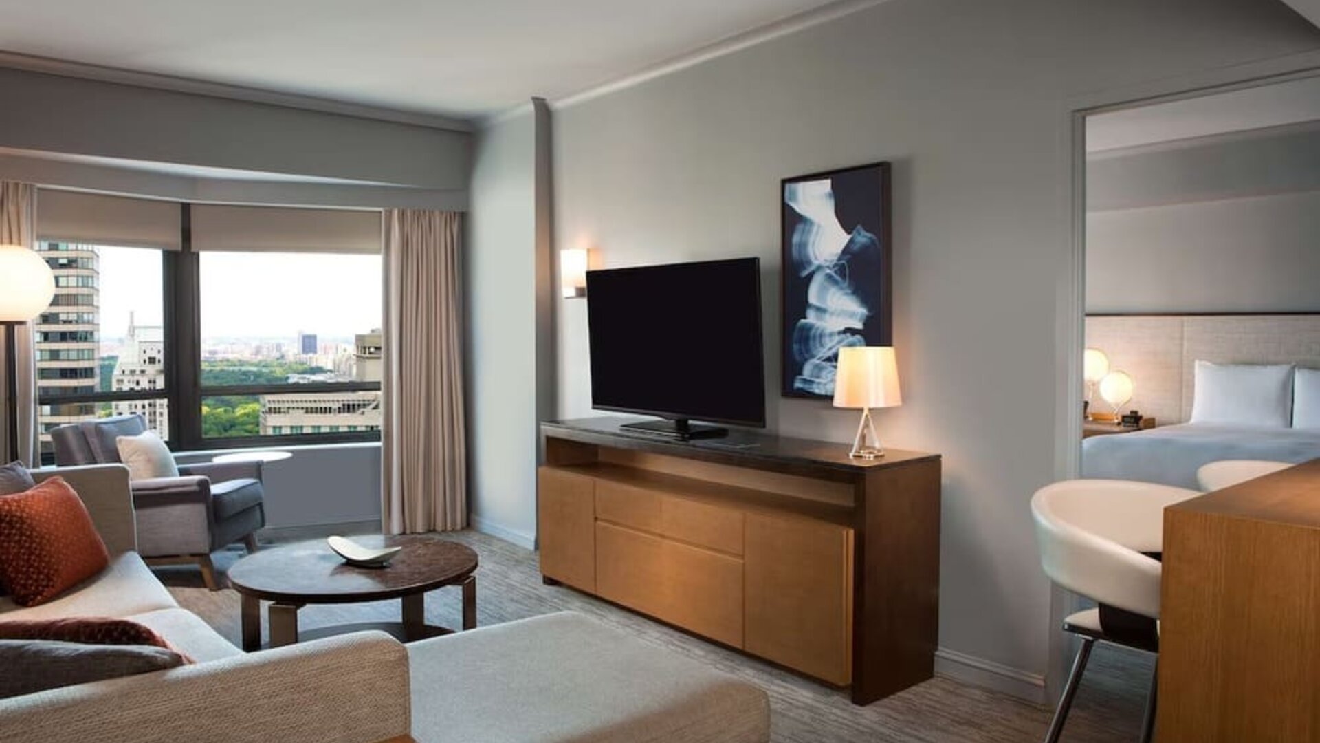 Day use room with living area at New York Hilton Midtown.