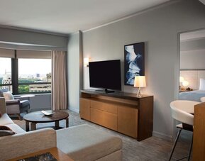 Day use room with living area at New York Hilton Midtown.