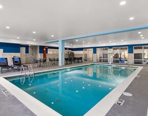Relaxing indoor pool at Hampton Inn & Suites Schererville.
