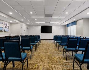 Spacious meeting room at Hampton Inn & Suites Schererville.