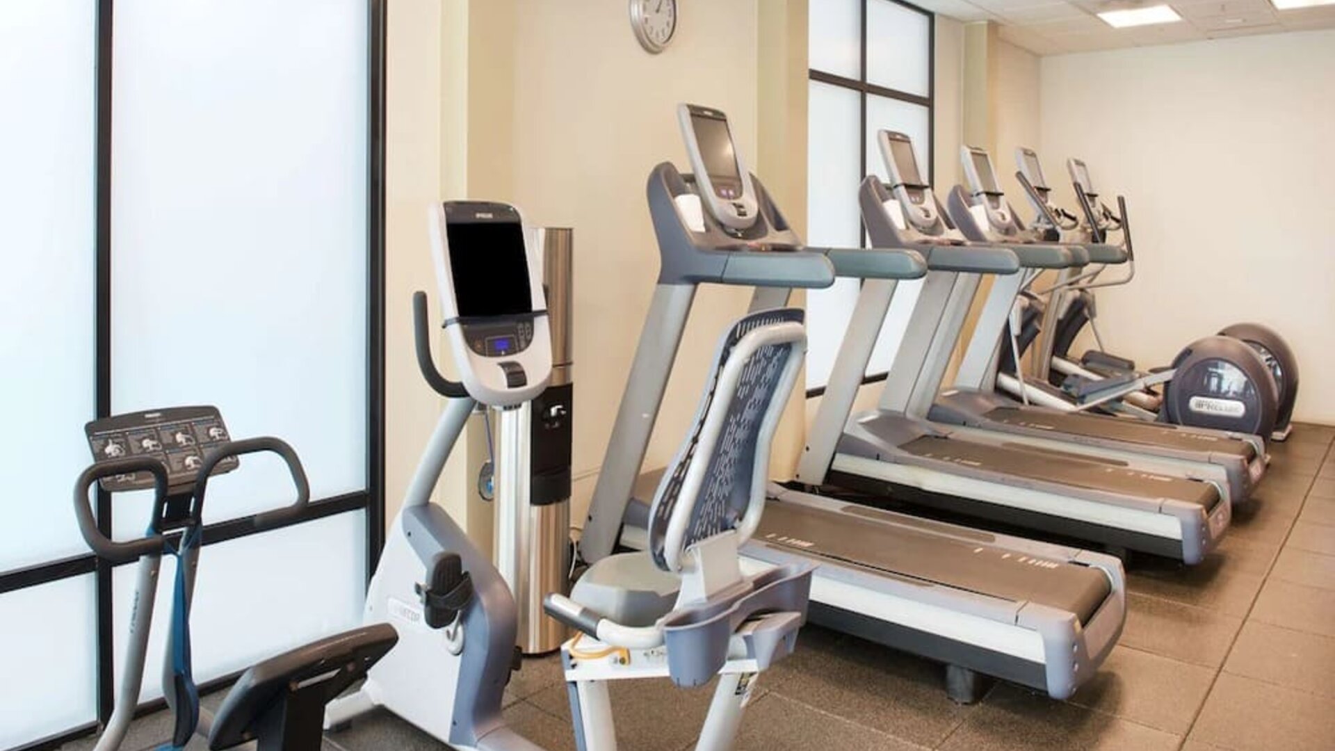 Fitness center at Embassy Suites By Hilton Seattle-North-Lynnwood.