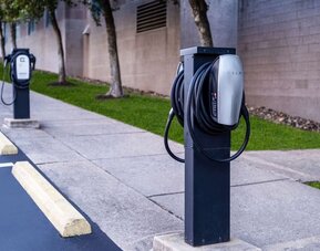 Electric car charging available at Hilton Charlotte Airport.
