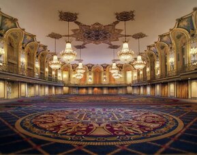 Breathtaking banquet hall at Hilton Chicago.