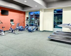 Fitness center at Hampton Inn & Suites By Hilton Atlanta Perimeter Dunwoody.